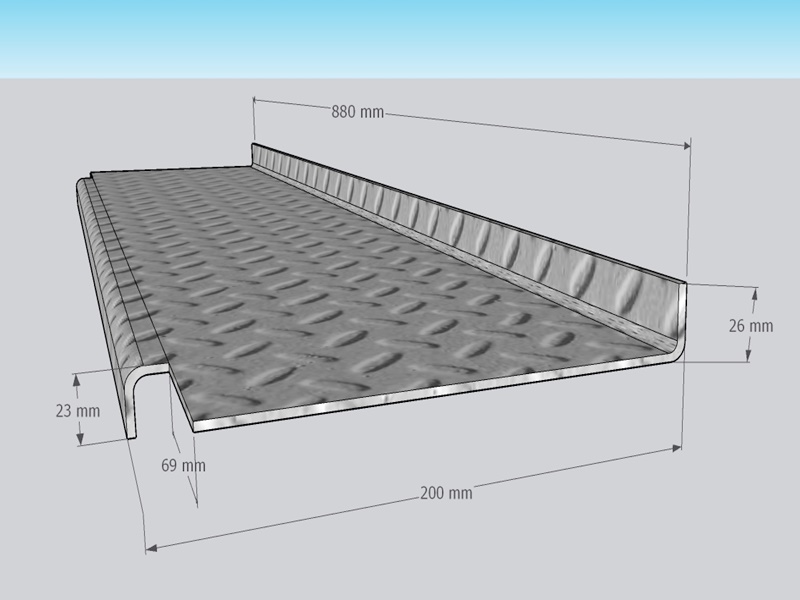 Mâm cầu thang sắt